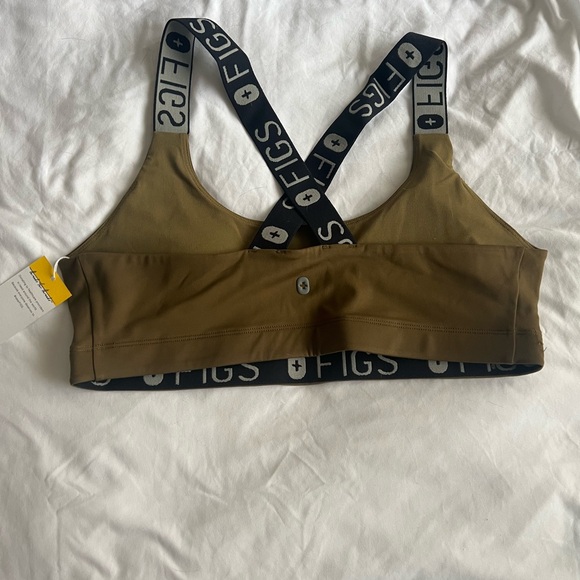 NWT Figs Martini Olive Sports Bra - Picture 3 of 3